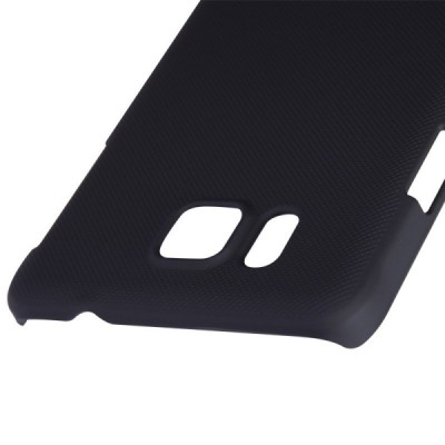 Nillkin Frosted Shield Samsung Galaxy Alpha juodas plastikinis dėklas + apsauginė ekrano plėvelė / Priedai.lt