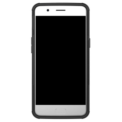 Sustiprintos apsaugos „Kickstand“ OnePlus 5 juodas kieto silikono (TPU) ir plastiko dėklas | Priedai.lt