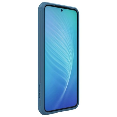Samsung Galaxy S22 5G (SM-S901X) „Nillkin“ CamShield Pro mėlynas dėklas, nugarėlė su kameros apsauga | Priedai.lt