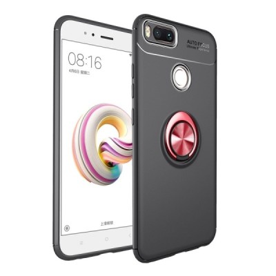 Xiaomi Mi A1 (Mi 5X) „FOCUS“ Kickstand kieto silikono TPU juodas dėklas - nugarėlė | Priedai.lt