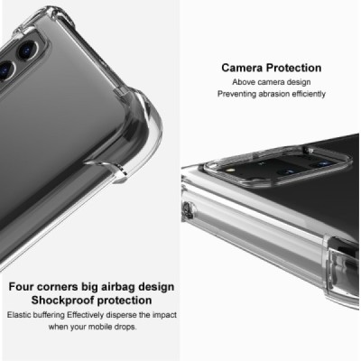 OnePlus 12 Imak sustiprintos apsaugos kieto silikono TPU skaidrus dėklas - nugarėlė | Priedai.lt