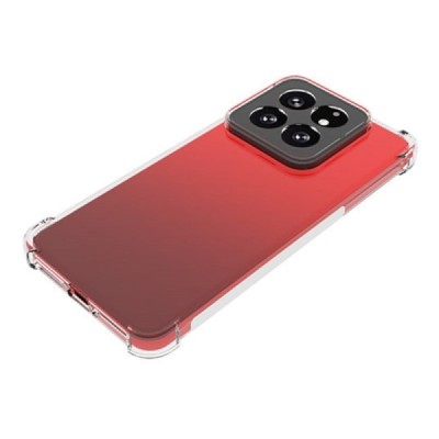Sustiprintos apsaugos Xiaomi 14 Pro skaidrus kieto silikono (TPU) dėklas | Priedai.lt