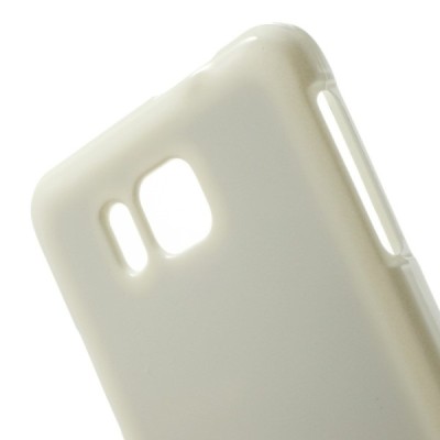 Samsung Galaxy Alpha G850 Mercury baltas kieto silikono tpu dėklas - nugarėlė / Priedai.lt