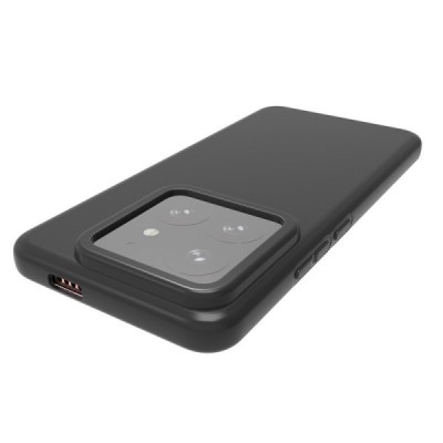 Xiaomi 14 Pro kieto silikono TPU juodas dėklas - nugarėlė | Priedai.lt