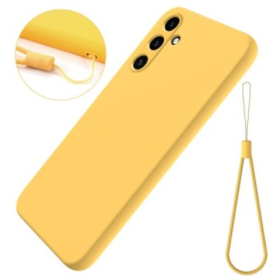 Samsung Galaxy A55 5G (SM-A556E) Shell kieto silikono (TPU) dėklas geltonas - nugarėlė | Priedai.lt
