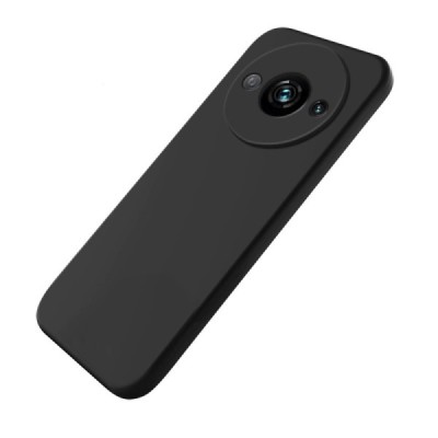 Xiaomi Redmi A3 (Poco C61) Shell kieto silikono (TPU) dėklas juodas - nugarėlė | Priedai.lt
