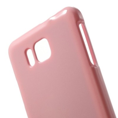 Samsung Galaxy Alpha G850 Mercury rožinis kieto silikono tpu dėklas - nugarėlė / Priedai.lt