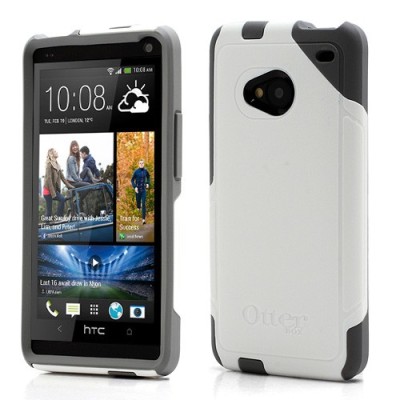 Sustiprintos apsaugos HTC One M7 baltas dėklas (Dėkliukas) / Priedai.lt
