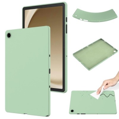 Samsung Galaxy Tab A9+ Shell hard silicone TPU green case - back | Priedai.lt