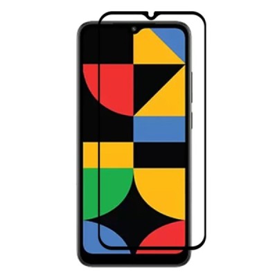 Xiaomi Redmi A3 (A3+) „Rurihai“ 9H Tempered Glass sustiprintos apsaugos juodas pilnai dengiantis apsauginis ekrano stiklas 2.5D