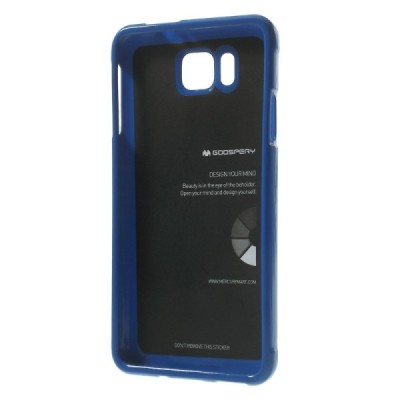 Samsung Galaxy Alpha G850 Mercury tamsiai mėlynas kieto silikono tpu dėklas - nugarėlė / Priedai.lt