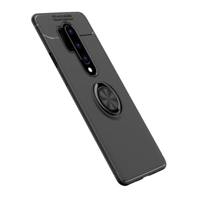 OnePlus 8 Pro „FOCUS“ Kickstand kieto silikono TPU juodas dėklas - nugarėlė | Priedai.lt