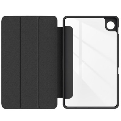 Samsung Galaxy Tab A9 "Deluxe" flip black leather case - book | Priedai.lt