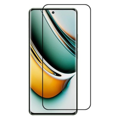 Realme 11 Pro (10 Pro+) „Premium“ full coverage protective screen glass 0.2 mm - black | Priedai.lt