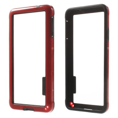 Raudonas klasikinis Samsung Galaxy Alpha G850 TPU rėmelis - kraštų apvadas (bamperis) / Priedai.lt