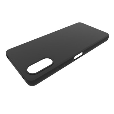Sony Xperia 10 VI hard silicone (TPU) black case - cover | Priedai.lt