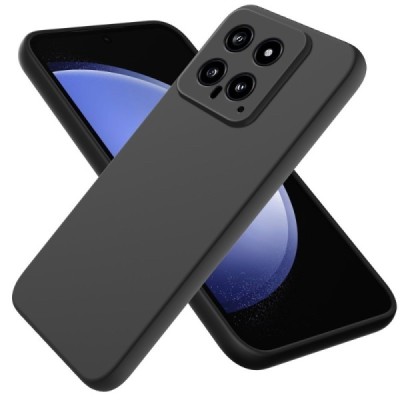 Xiaomi 14 Shell hard liquid silicone (TPU) black case - cover | Priedai.lt