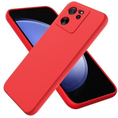 Xiaomi 13T / 13T Pro Shell hard liquid silicone (TPU) red case - cover | Priedai.lt