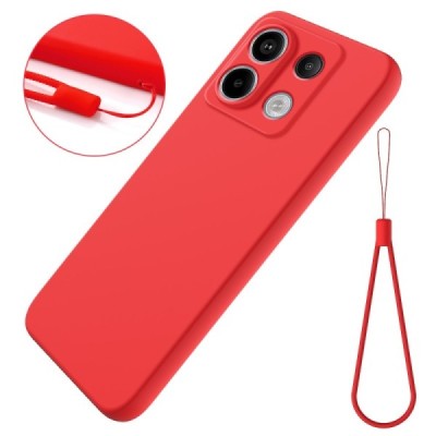 Xiaomi Redmi Note 13 Pro 5G / Poco X6 5G Shell hard liquid silicone (TPU) case red - cover | Priedai.lt
