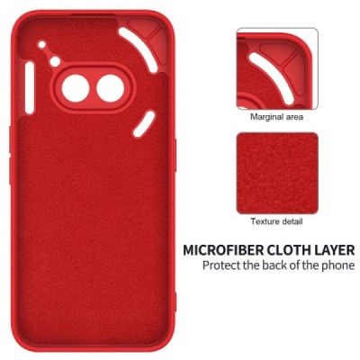 Nothing Phone 2a (2a Plus) Shell hard liquid silicone (TPU) case red - cover | Priedai.lt