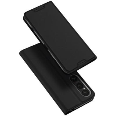 Sony Xperia 1 VI "Dux Ducis" Skin Flip Book Case - Black | Priedai.lt