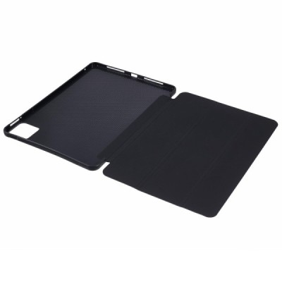 Xiaomi Pad 6S Pro solid flip black leather case - booklet (foldable) | Priedai.lt