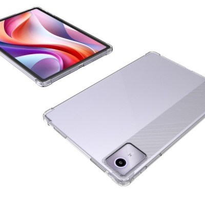 Lenovo Tab M11 (TB330FU) reinforced protection hard silicone TPU transparent case - back | Priedai.lt