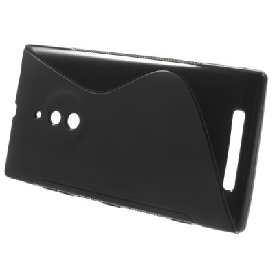 Nokia Lumia 830 kieto silikono TPU juodas dėklas - nugarėlė / Priedai.lt