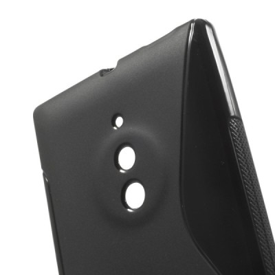 Nokia Lumia 830 kieto silikono TPU juodas dėklas - nugarėlė / Priedai.lt