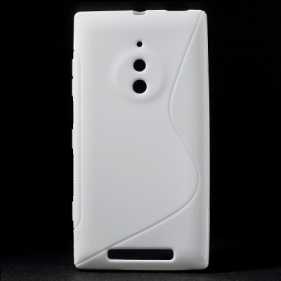 Nokia Lumia 830 kieto silikono TPU baltas dėklas - nugarėlė / Priedai.lt
