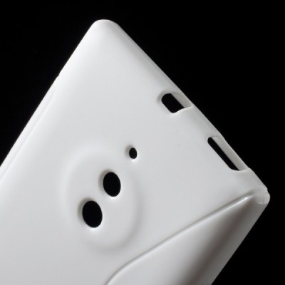 Nokia Lumia 830 kieto silikono TPU baltas dėklas - nugarėlė / Priedai.lt