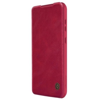 „Nillkin“ Qin Pro series luxury red leather flip case for Samsung Galaxy A55 5G (SM-A556) | Priedai.lt