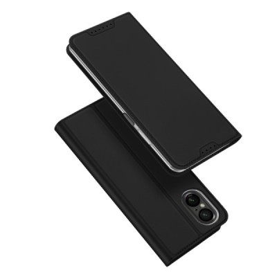 Sony Xperia 10 VI "Dux Ducis" Skin Flip Book Case - black | Priedai.lt