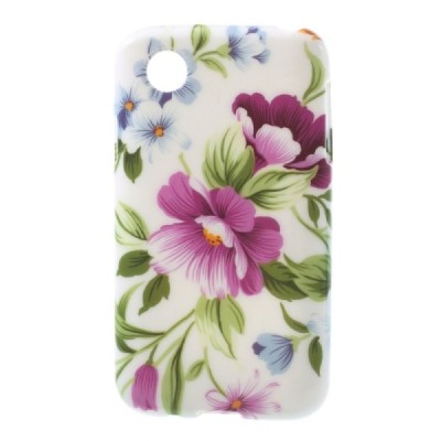 LG L40 D160 raštuotas margas silikoninis dėklas - Gėlės / Priedai.lt