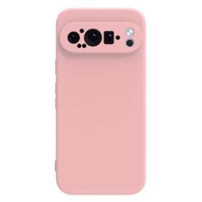 Google Pixel 9 Pro XL Shell hard liquid silicone (TPU) case pink - cover | Priedai.lt