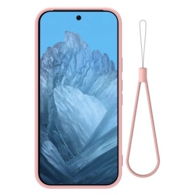 Google Pixel 9 Pro XL Shell hard liquid silicone (TPU) case pink - cover | Priedai.lt