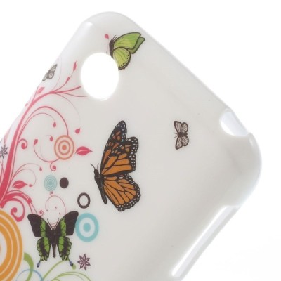 LG L40 D160 raštuotas margas silikoninis dėklas - Drugeliai / Priedai.lt