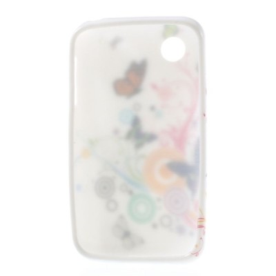LG L40 D160 raštuotas margas silikoninis dėklas - Drugeliai / Priedai.lt