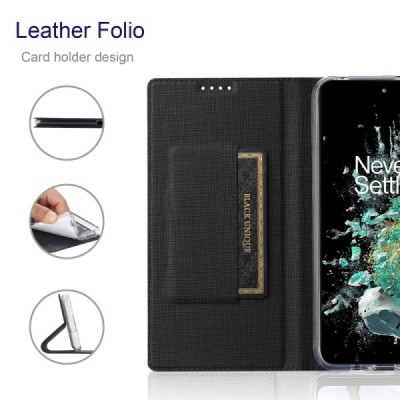 OnePlus 10T „Vili“ flip-up black case | Priedai.lt