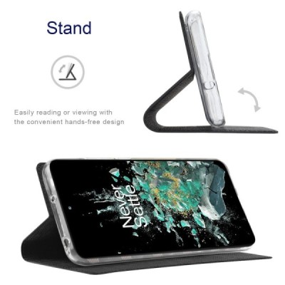 OnePlus 10T „Vili“ flip-up black case | Priedai.lt