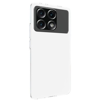 Xiaomi Poco X6 Pro 5G (Redmi K70E) hard silicone (TPU) clear, transparent case - cover | Priedai.lt
