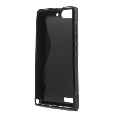 Huawei Ascend G6 juodas kieto silikono TPU dėklas - nugarėlė / Priedai.lt