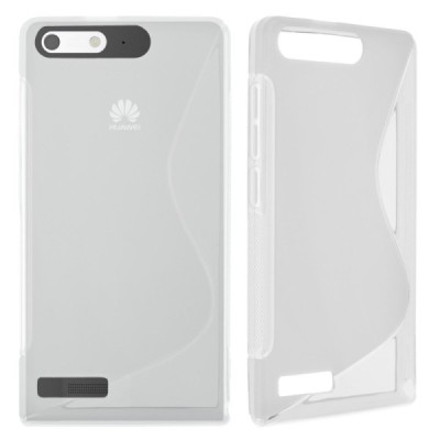 Huawei Ascend G6 skaidrus (permatomas) kieto silikono TPU dėklas - nugarėlė / Priedai.lt