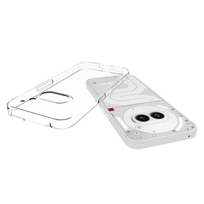Nothing Phone 2a (2a Plus) hard silicone (TPU) clear, transparent case - cover | Priedai.lt