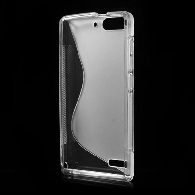 Huawei Ascend G6 skaidrus (permatomas) kieto silikono TPU dėklas - nugarėlė / Priedai.lt