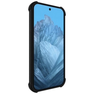 Google Pixel 9 Pro XL Imak reinforced protection hard silicone TPU black case - back | Priedai.lt