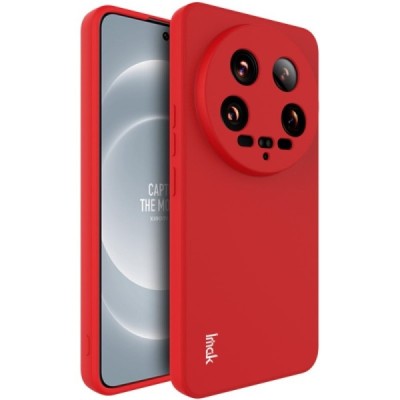 Xiaomi 14 Ultra „Imak“ hard silicone TPU red case - back | Priedai.lt