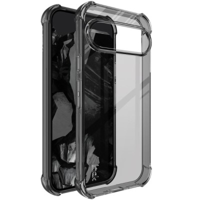 Google Pixel 9 (9 Pro) Imak reinforced protection hard silicone TPU gray case - back | Priedai.lt