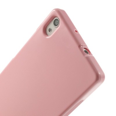 Huawei Ascend P7 Mercury rožinis kieto silikono TPU dėklas - nugarėlė / Priedai.lt