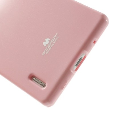 Huawei Ascend P7 Mercury rožinis kieto silikono TPU dėklas - nugarėlė / Priedai.lt